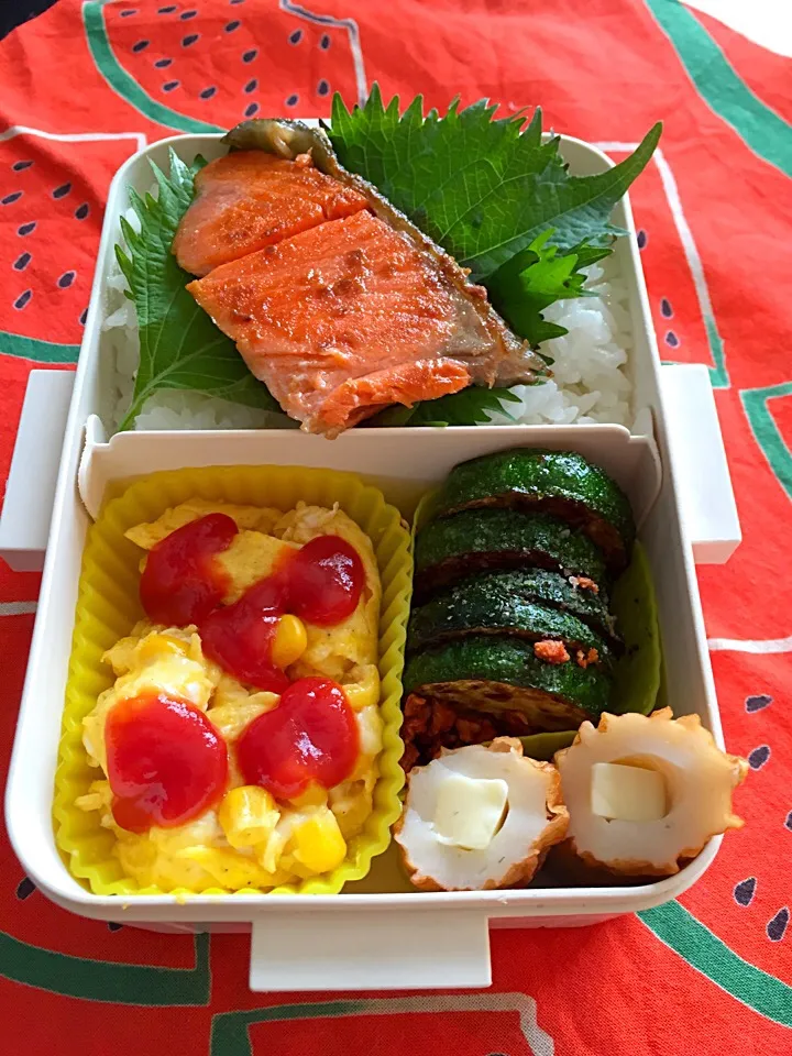 シャケ弁当|あしたまさん