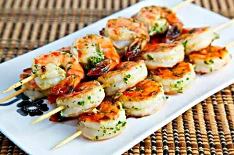 Garlic and Chive Shrimp Shish Kabob|Sheila Harrisさん