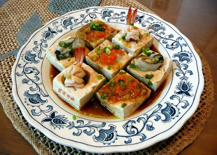 三鲜镶豆腐。。。seafood stuffed tofu 3|steven z.y.さん