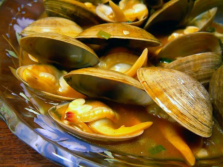 酒烹贵妃蚌。。。clams in rice wine sauce|steven z.y.さん