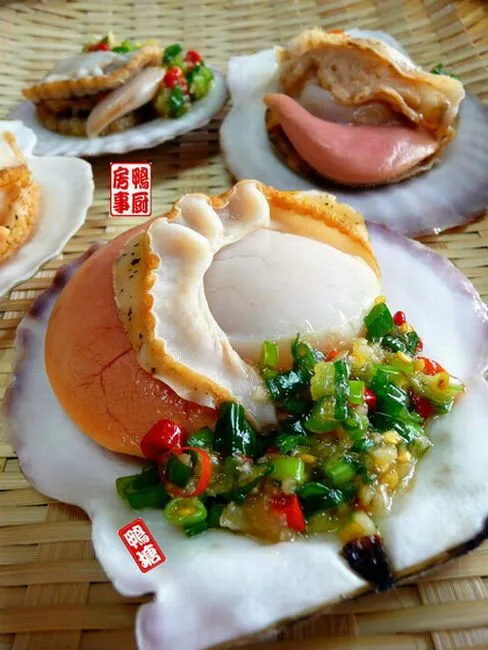 烤扇贝。。。grilled scallop 1|steven z.y.さん