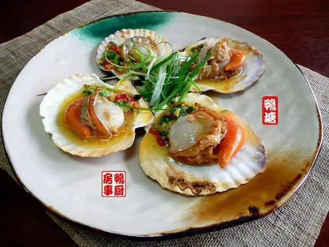 烤扇贝。。。grilled scallop 2|steven z.y.さん