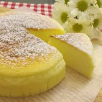 Snapdishの料理写真:3-Ingredient Japanese Cotton Cheesecake|Prisca Erさん