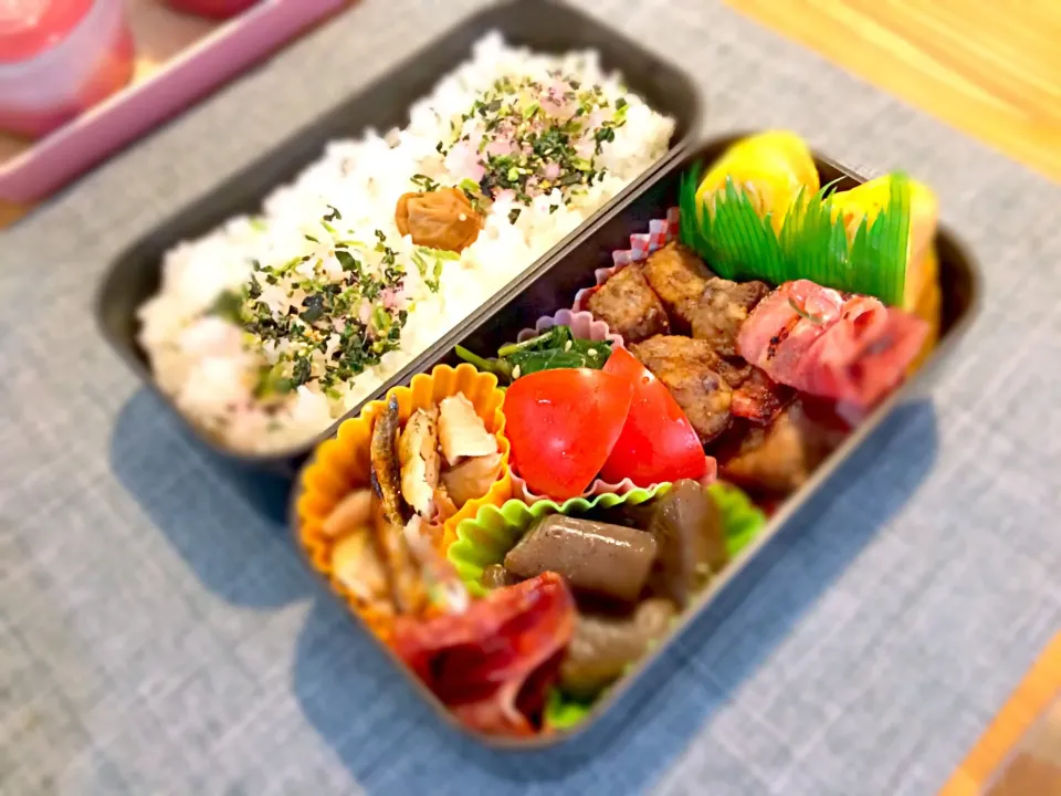 Snapdishの料理写真:お盆休み前スペシャル弁当（ぱぱ弁当）|さやつんさん