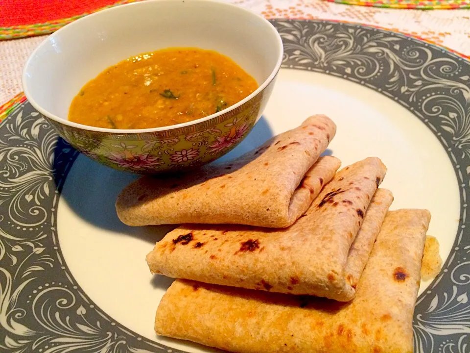 Indian bread with baked lentils|Sriram Raghuramさん