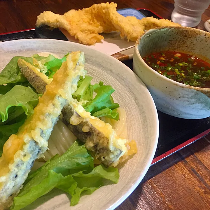 ピリ辛 野菜のせつけうどん とり天付✨|みつなち☆さん