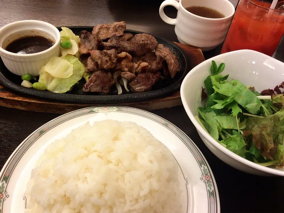 カットステーキランチ ライスてんこ盛り 2015.8.7|キラ姫さん