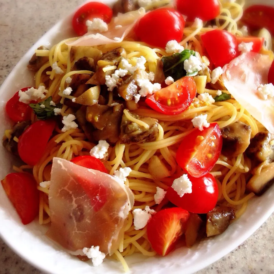 ナスとトマトのパスタ🍝|さくらんぼ🍒さん