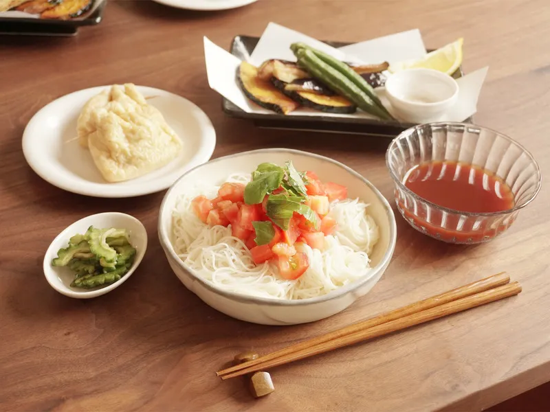 トマトだれのそうめん定食の献立と段取り #AllAbout|All About 料理レシピさん