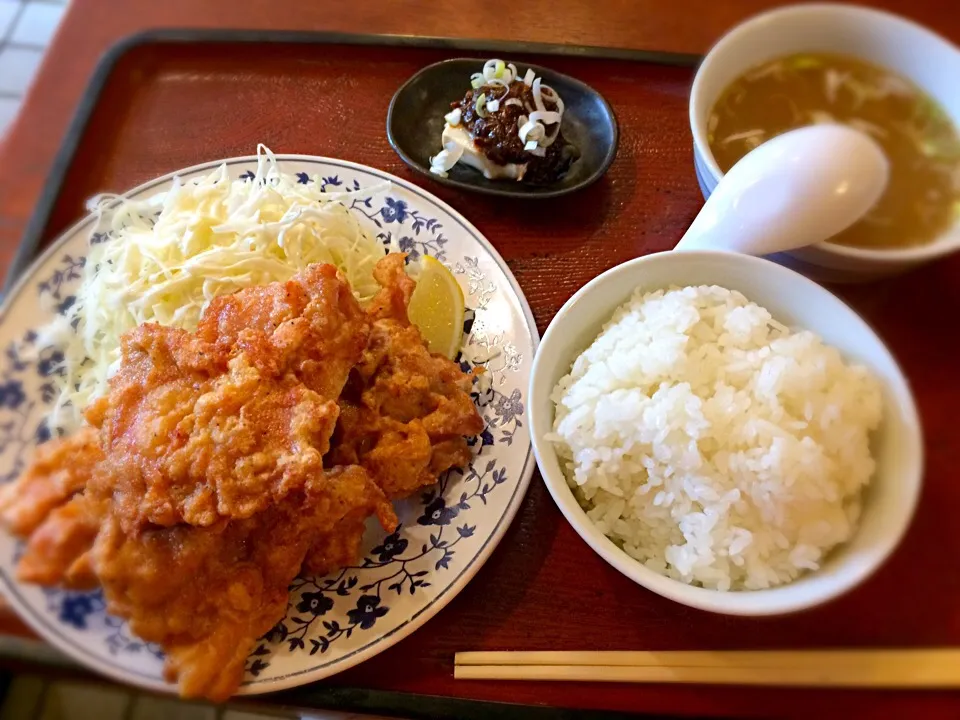 唐揚げ定食 ¥600|りえさん