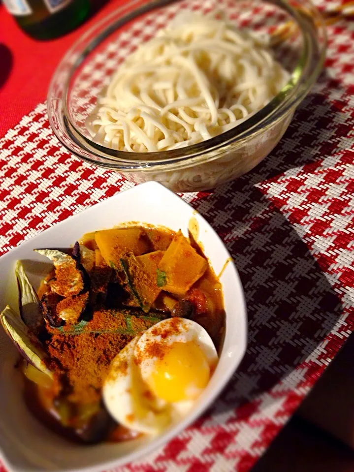 ココナッツ風味のカレー漬けうどん|myuさん