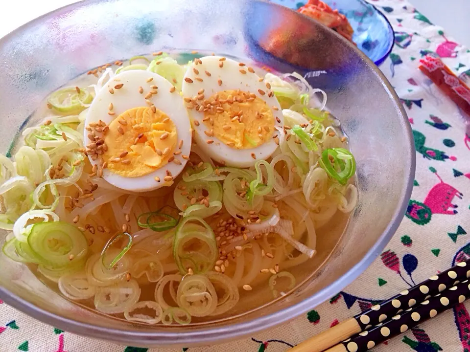 ネギ玉冷麺|ずずさん