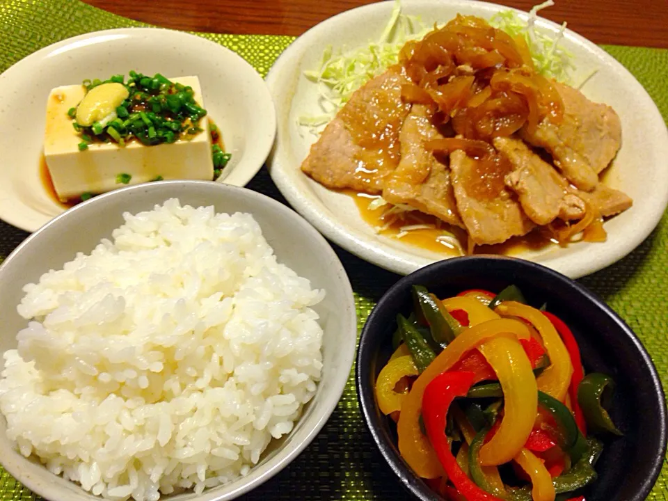 今日はまた暑かったんですよ…食べないと倒れてしまう…という旦那さんの晩ご飯|あっこぷーさん