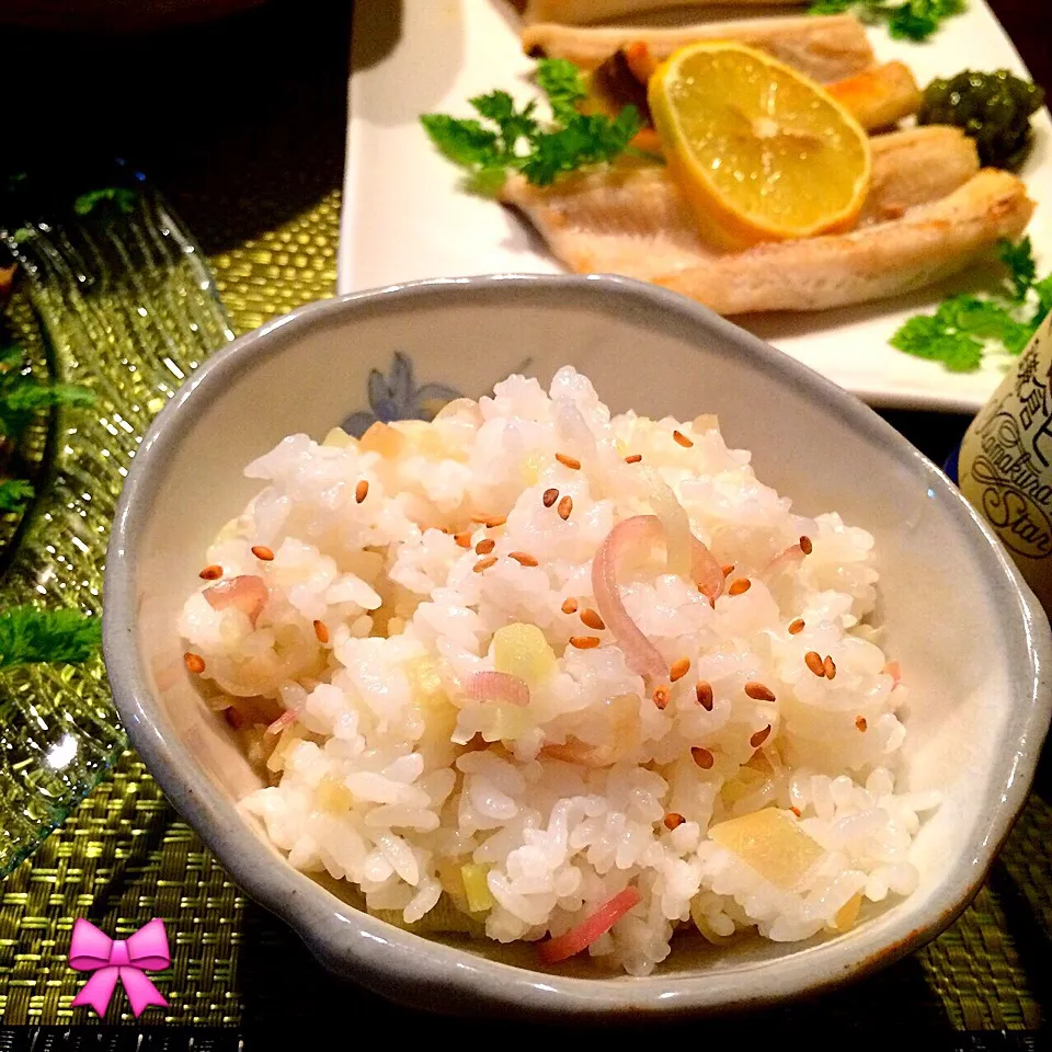 茗荷ご飯…穴子の白焼きとともに逗子のおもひで|おりぃさん