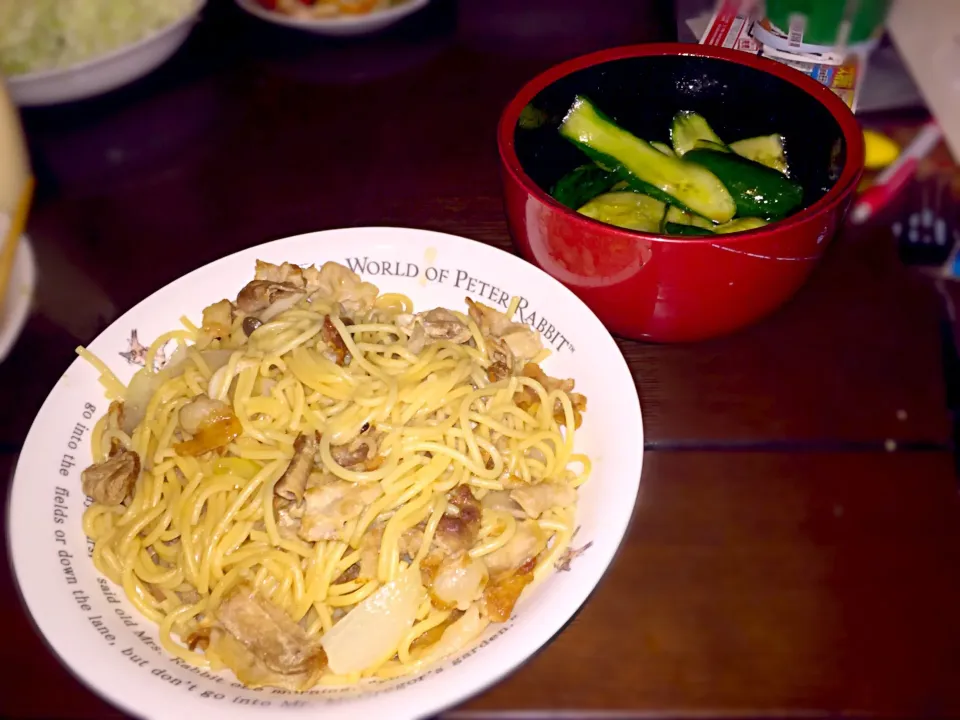 和風醤油スパゲッティ|うっしーさん