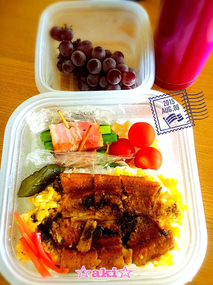 鰻玉弁当🍴‼︎〜2015.08.06🍀〜|☆aki☆さん