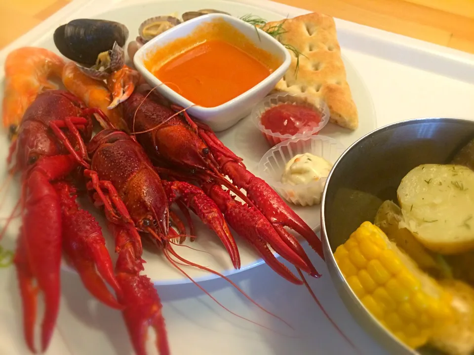 Snapdishの料理写真:crawfish plate@IKEA|Masakiさん