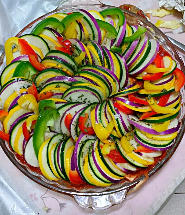 Ratatouille (before oven).|Goh-sanさん