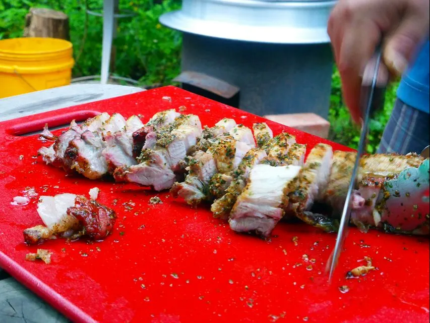 grilled pork with herbs...farm life rocks!|steven z.y.さん