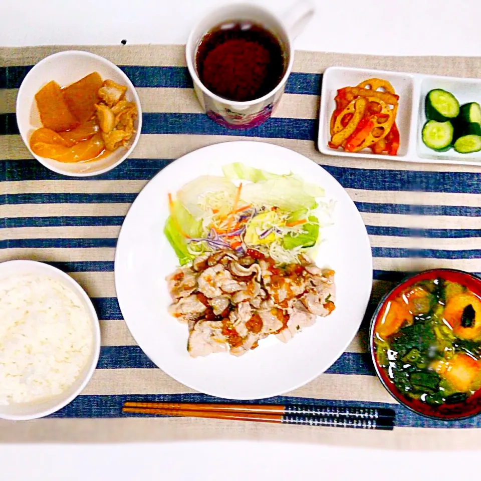 梅ダレ冷しゃぶ定食|たにえんさん