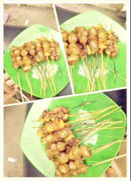 sate bakso dan sate ayam 😄😘😚|emiliaさん