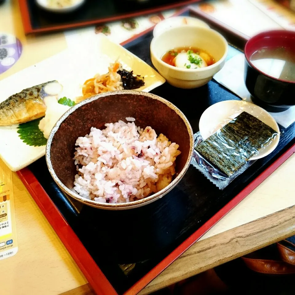 焼さば朝食|プチテンよすさん