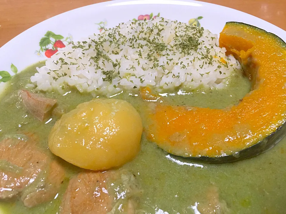 グリーンカレー作りました|守永さん