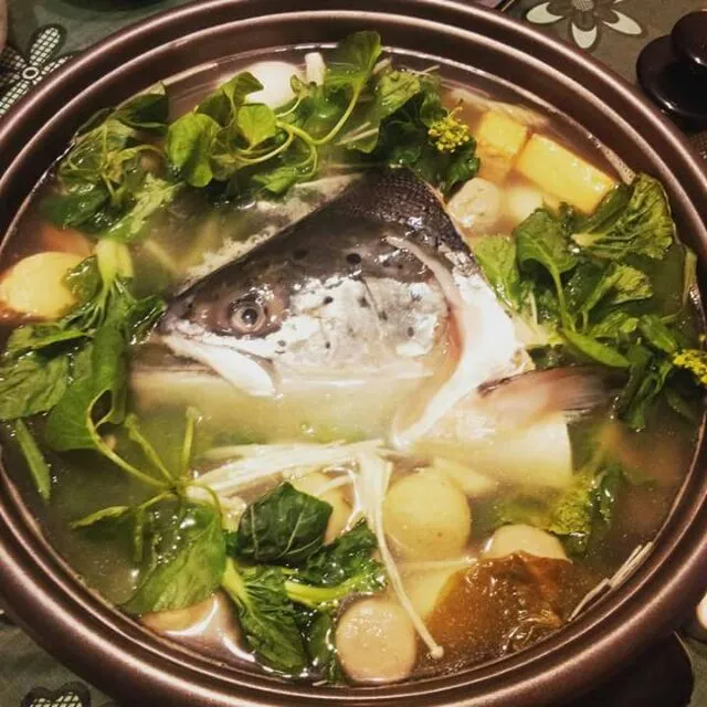 salmon head soup|CHUENCHAIさん