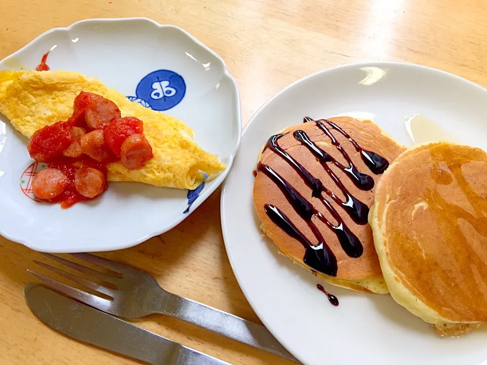 ホットケーキとオムレツ|ルドルフさん