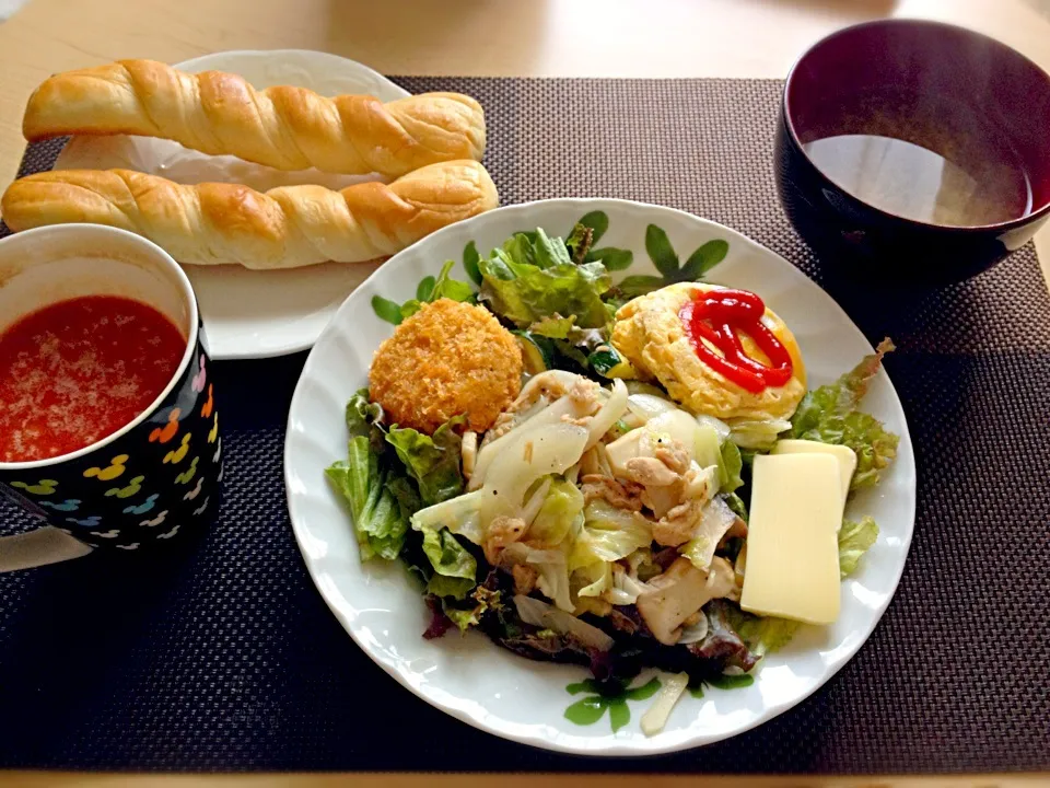 8月9日昼食（朝食兼）|ばぁさんさん