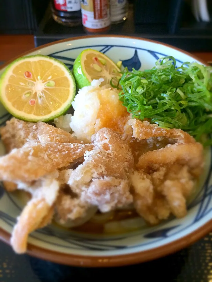 丸亀製麺 大分限定 とりから かぼす ぶっかけうどん|ナナさん