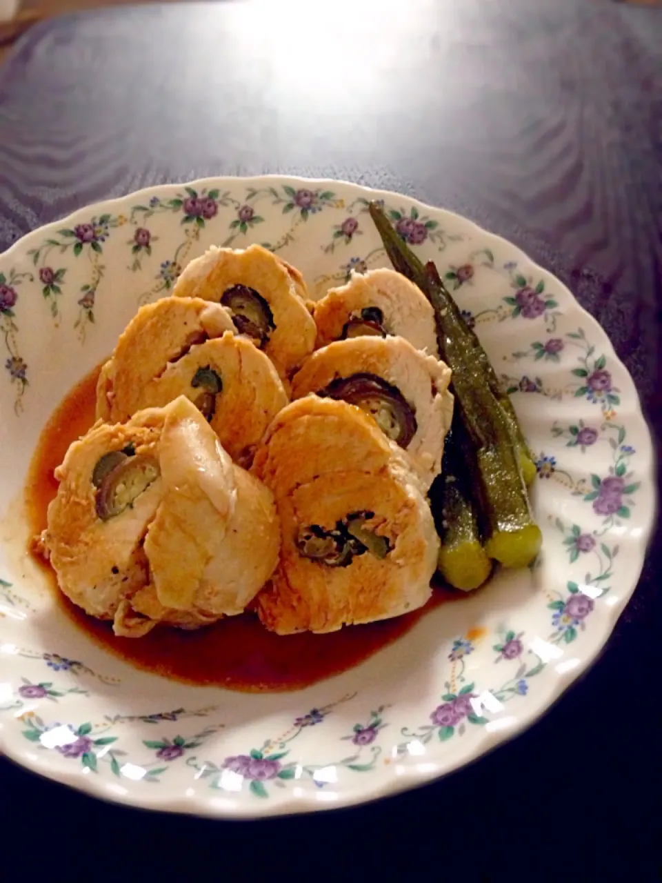 大葉とミョウガのチキンロール|ちぴろさん