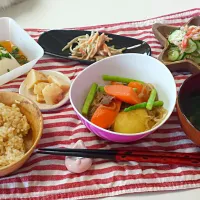 Snapdishの料理写真:健康定食🎵600kcal以内|みりんさん