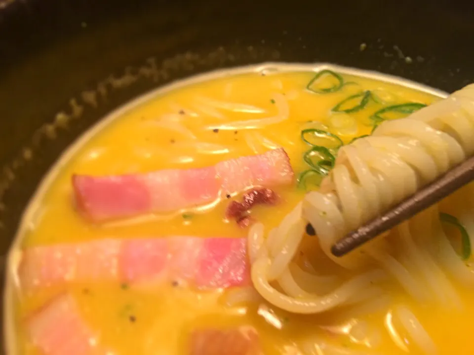 かぼちゃの冷製豆乳そうめん3|半田手延べそうめんの店 阿波や壱兆さん