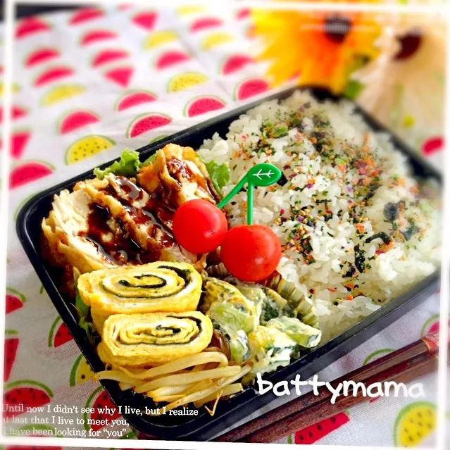 とり天弁当〜♡battymamaの節約しても美味しいお弁当♡|ばってぃーまま＠♪さん