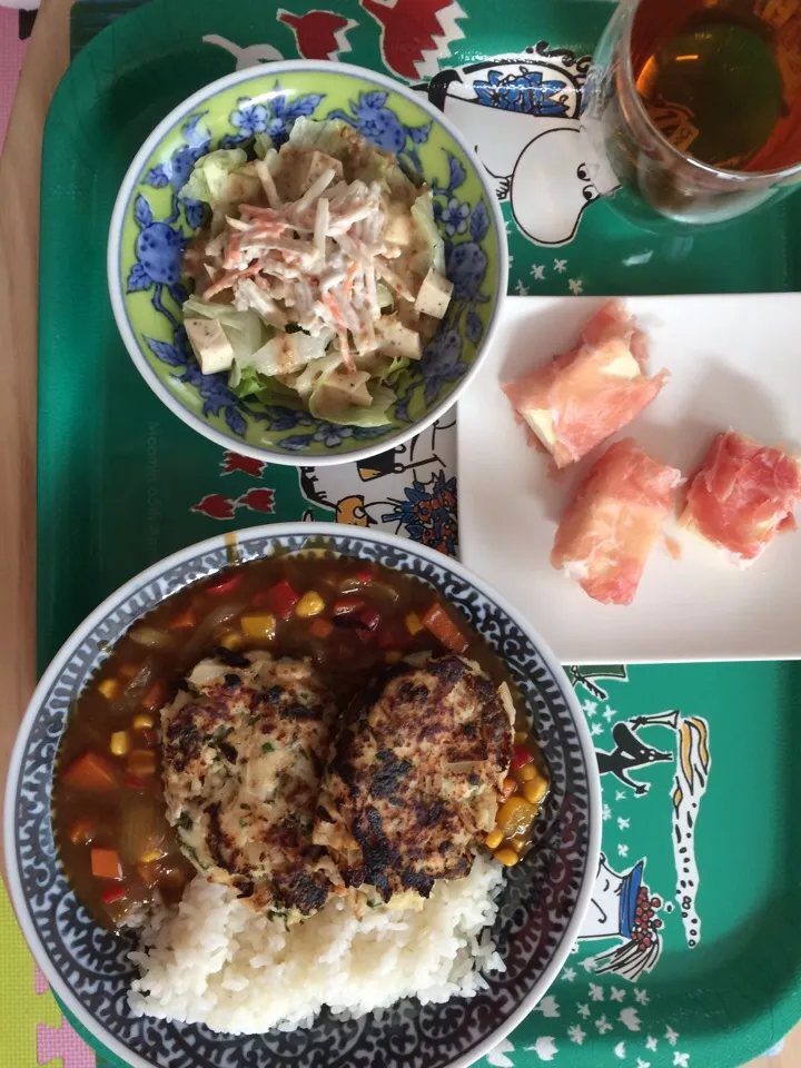 Snapdishの料理写真:ハンバーグカレー|ゆりりんご🍎さん