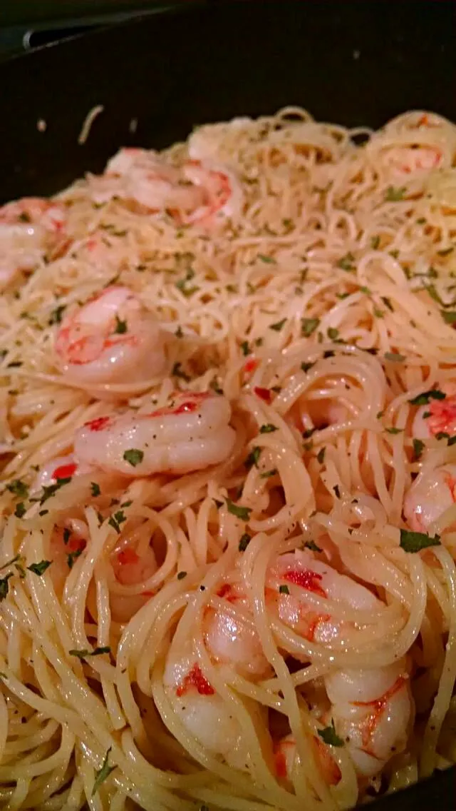 What a great Comfort Food 😁😁Shrimp Scampi #Seafood #Pasta #Main dish #Dinner 🔥 😋 🔥|Alisha GodsglamGirl Matthewsさん