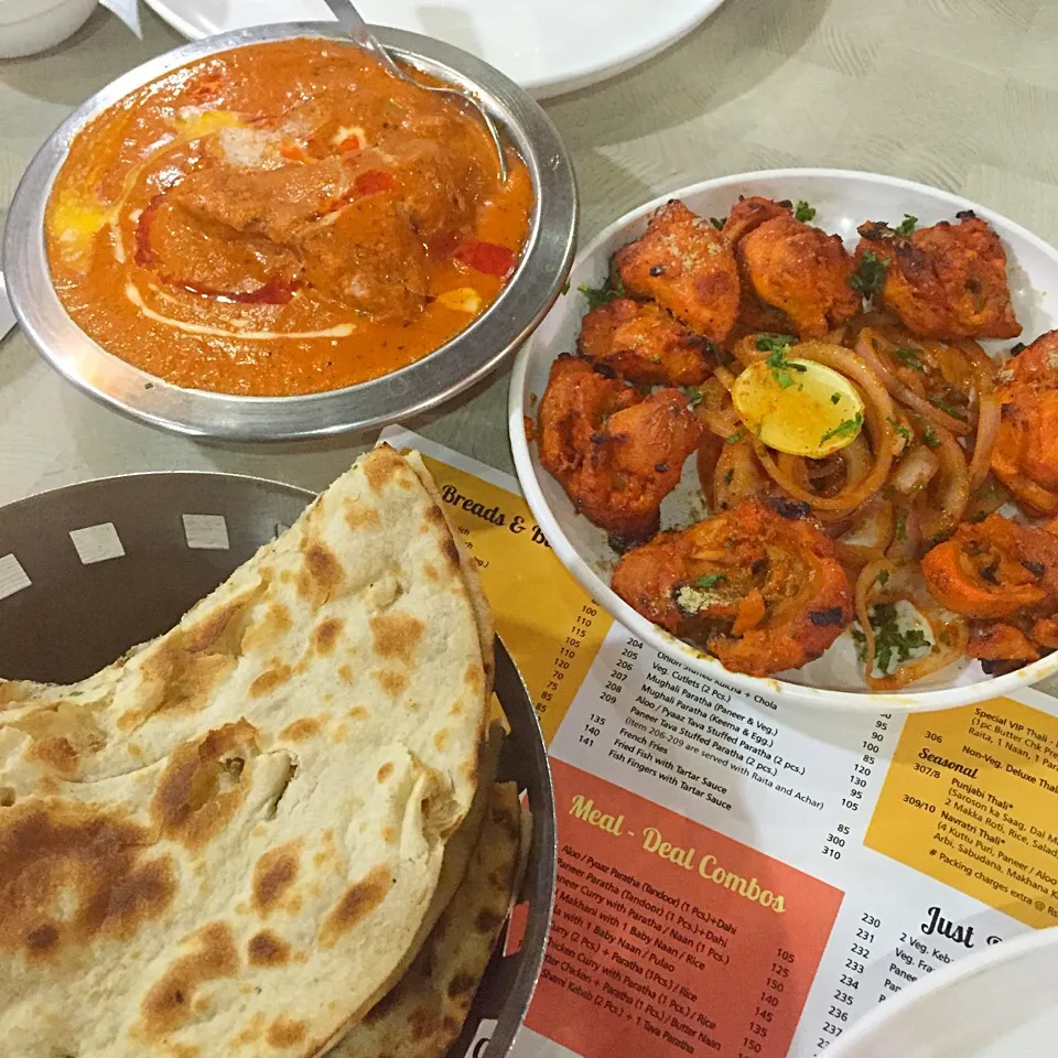 butter chicken, chicken tikka|maixx ใหม่さん