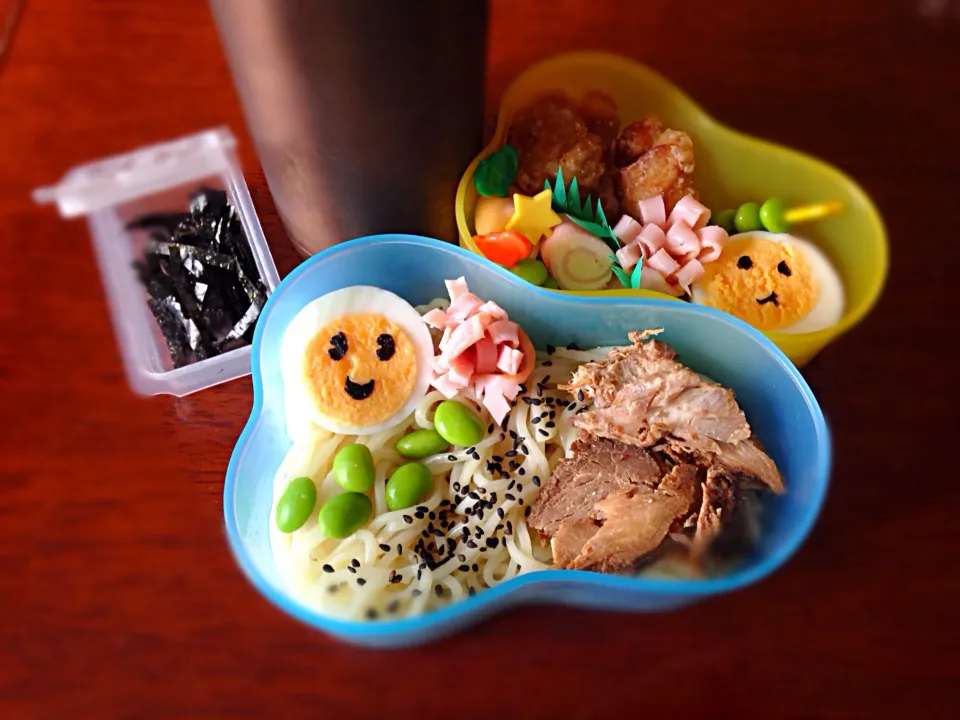 冷たいぶっかけ醤油ラーメン弁当|あきとんとんさん