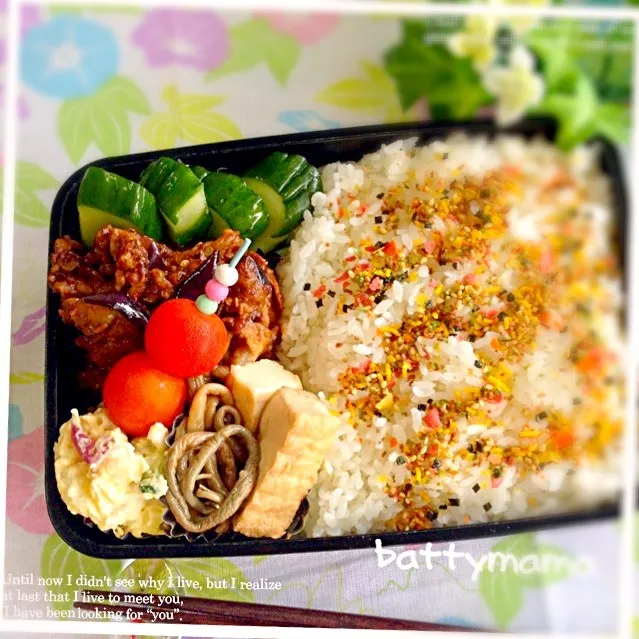 豚肉とナスの味噌炒め弁当〜♡battymamaの節約しても美味しいお弁当♡|ばってぃーまま＠♪さん