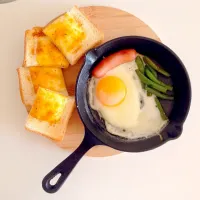 朝食 ニトスキ スキレット