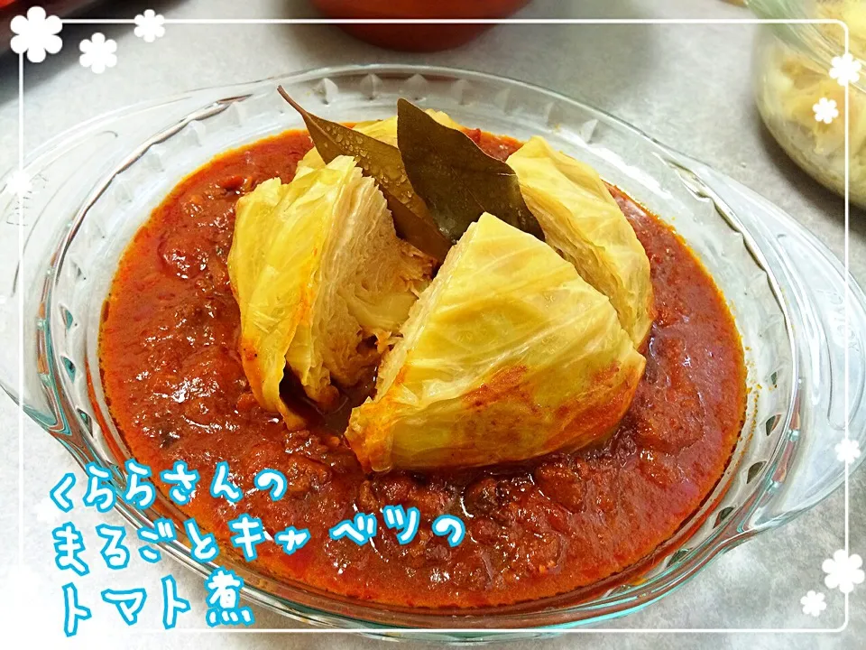 くららさんの料理 見た目アレですがオススメ🎵丸ごとキャベツのトマト煮☆|みきぴょん♪さん