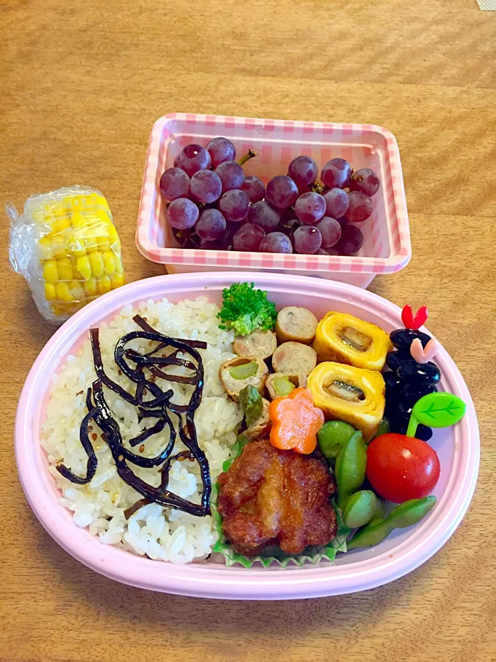 Snapdishの料理写真:サマースクール行ってらっしゃい弁当 2015|Sakikoさん