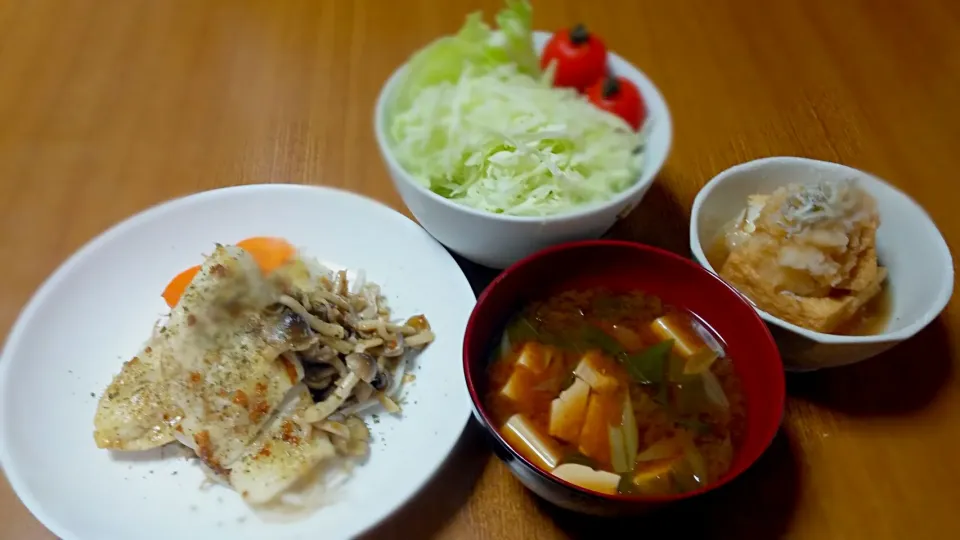 ヒラメのムニエル　和風茸がけ|あぁちゃんさん