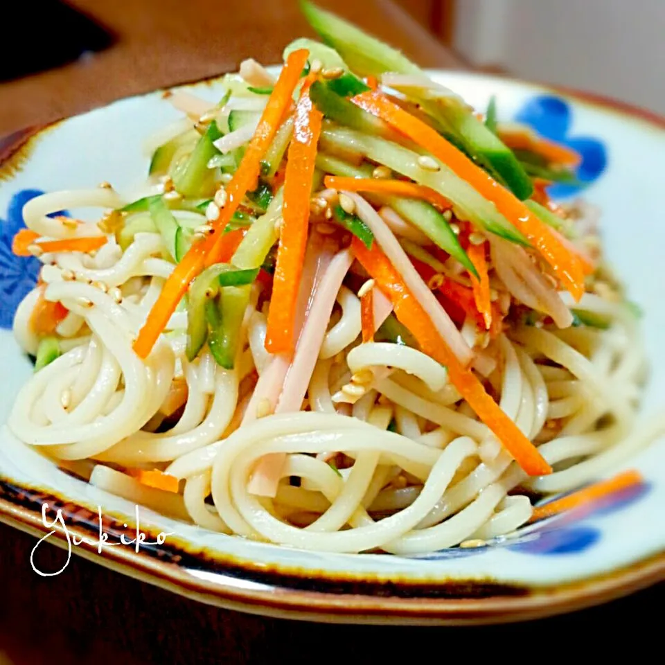 残り物そうめんで中華風サラダ☆|ゆきこさん