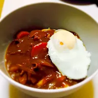 目玉焼きのっけカレーうどん|山本さん