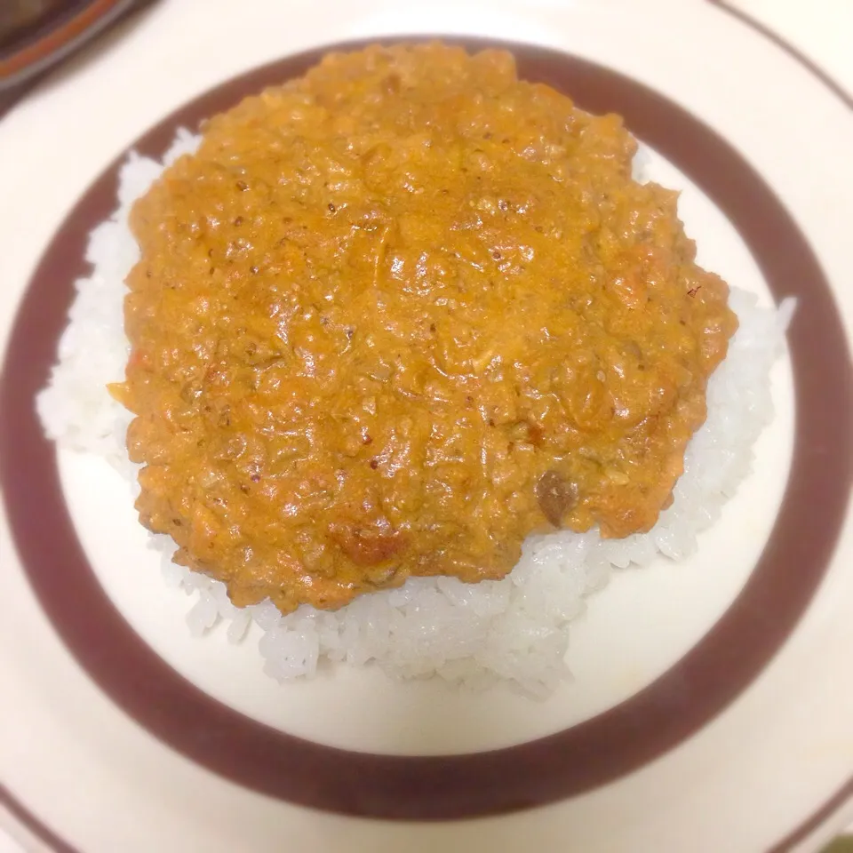 Snapdishの料理写真:鶏レバーとひき肉のキーマカレー|321ssayさん