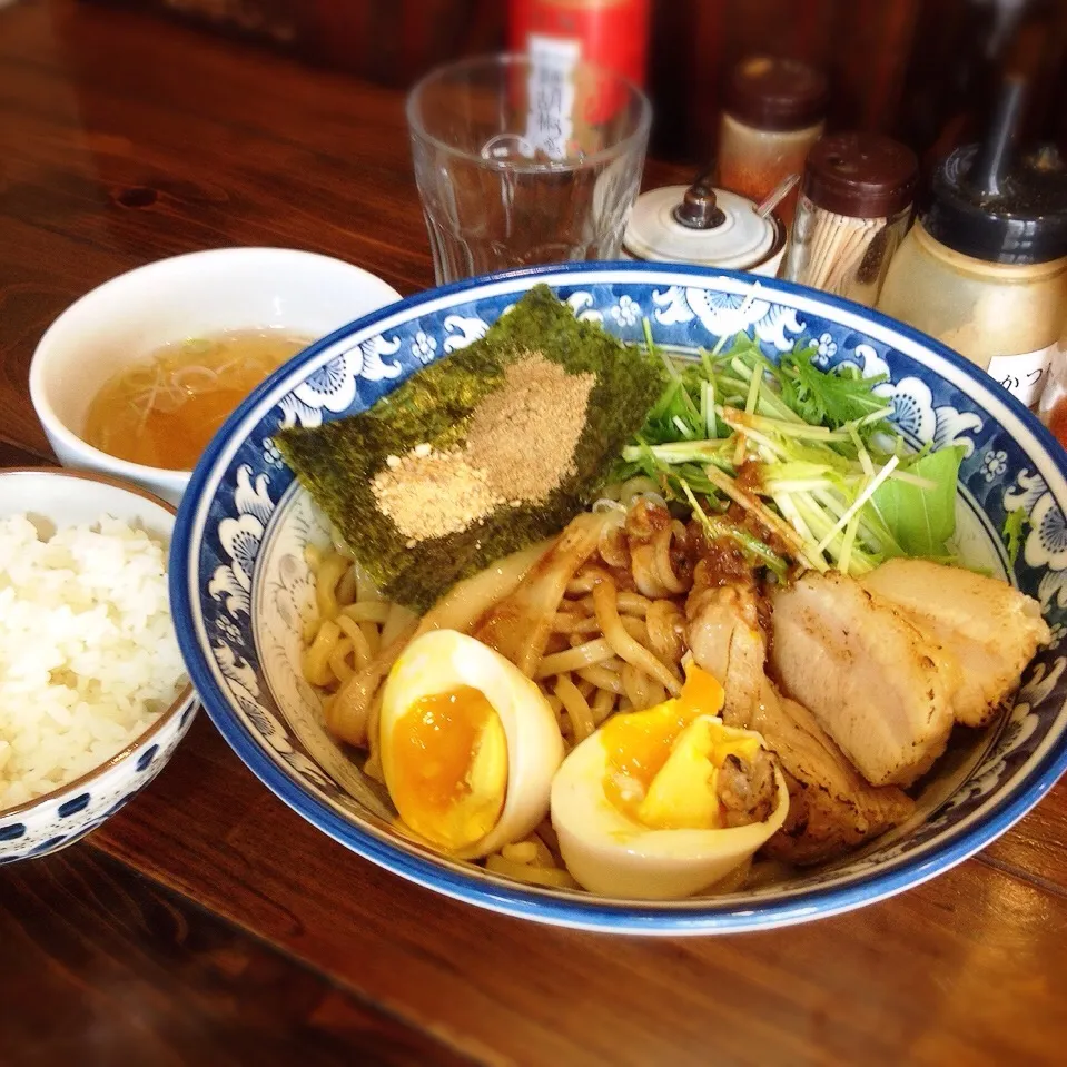 魚介油そば・サービススープ・小ライス|美也子さん