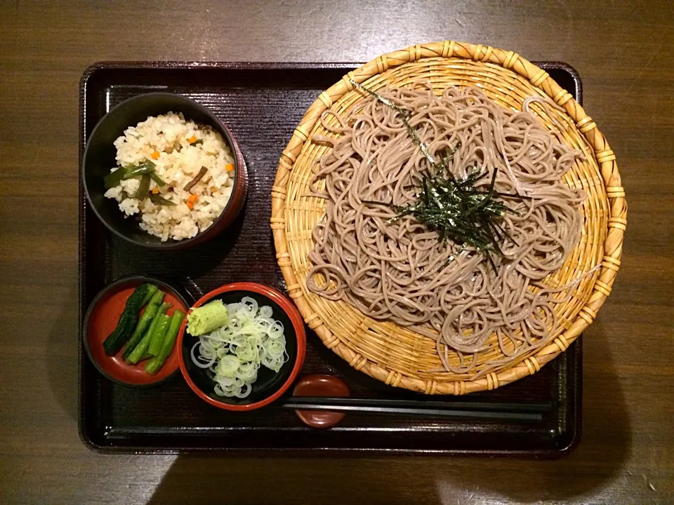 ざるそば定食|ばーさんさん