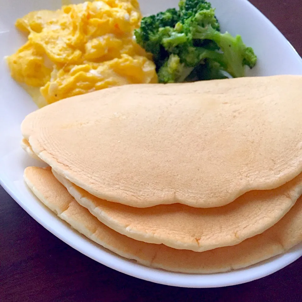 パンケーキ朝ご飯|ももさん